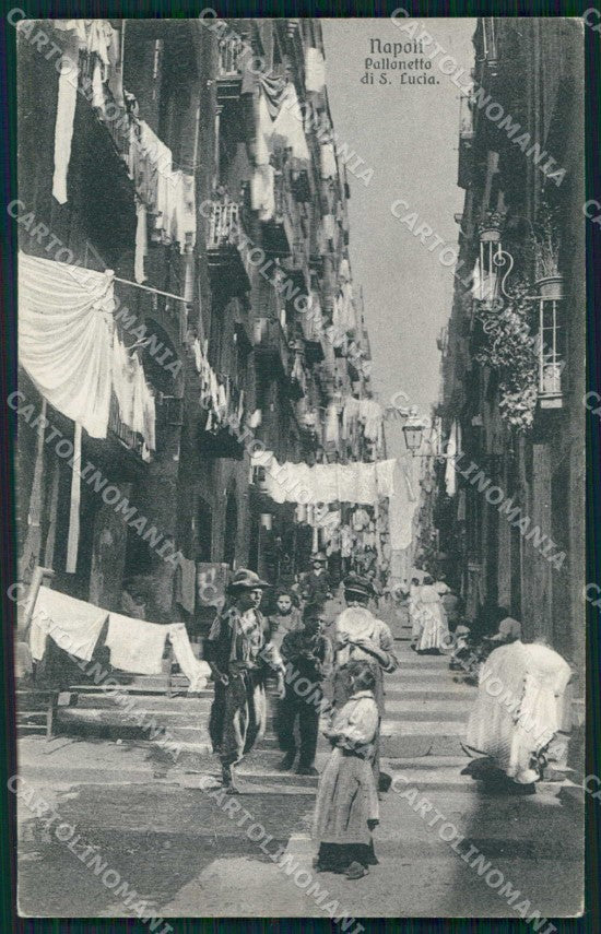 Napoli Città Pallonetto Santa Lucia Brunner 10693 cartolina MX5950 – fronte