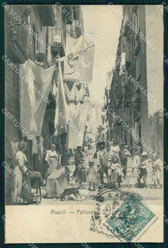 Napoli Città Pallonetto Santa Lucia STRAPPINO cartolina MX5951 – fronte