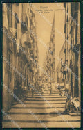 Napoli Città Pallonetto Santa Lucia PIEGHINA cartolina MX5952 – fronte