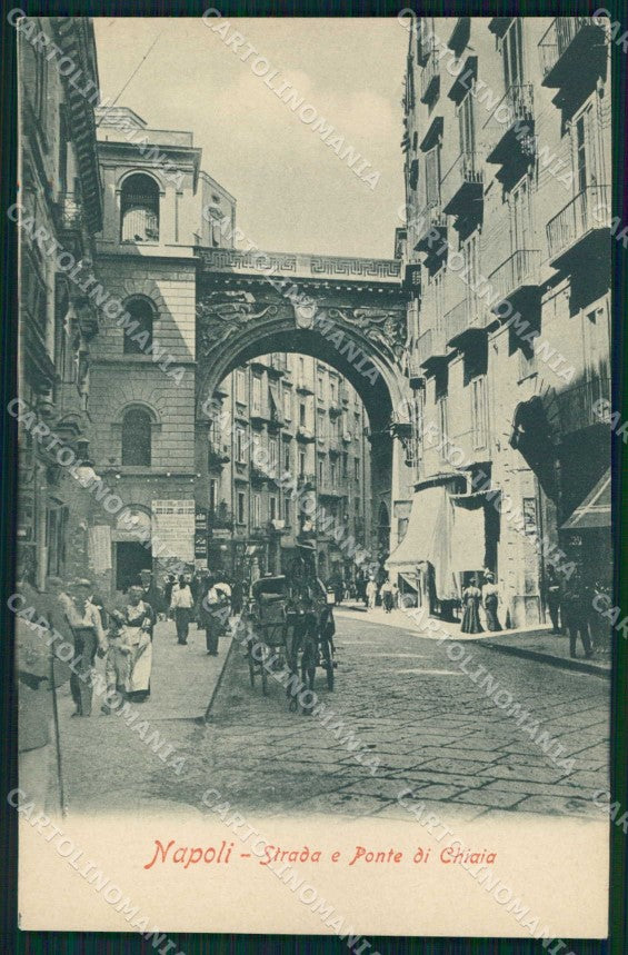 Napoli Città Strada Ponte Chiaia cartolina MX5954 – fronte