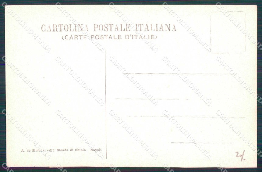 Napoli Città Strada Ponte Chiaia cartolina MX5954 – retro