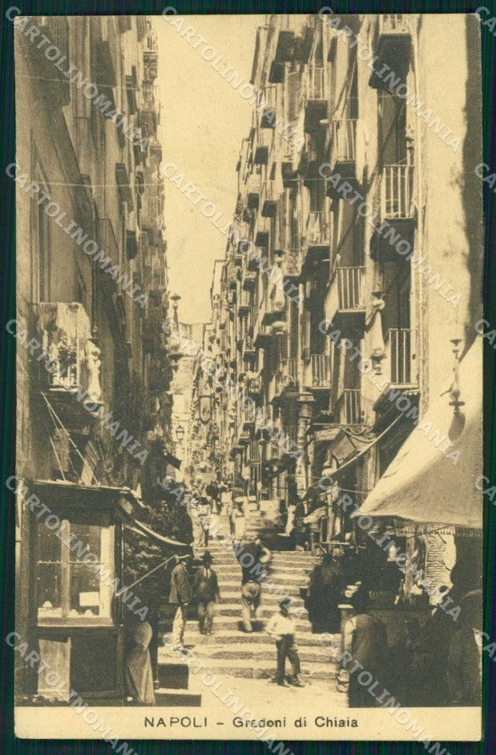 Napoli Città Gradoni Chiaia Ragozino 9302 cartolina MX5962 – fronte