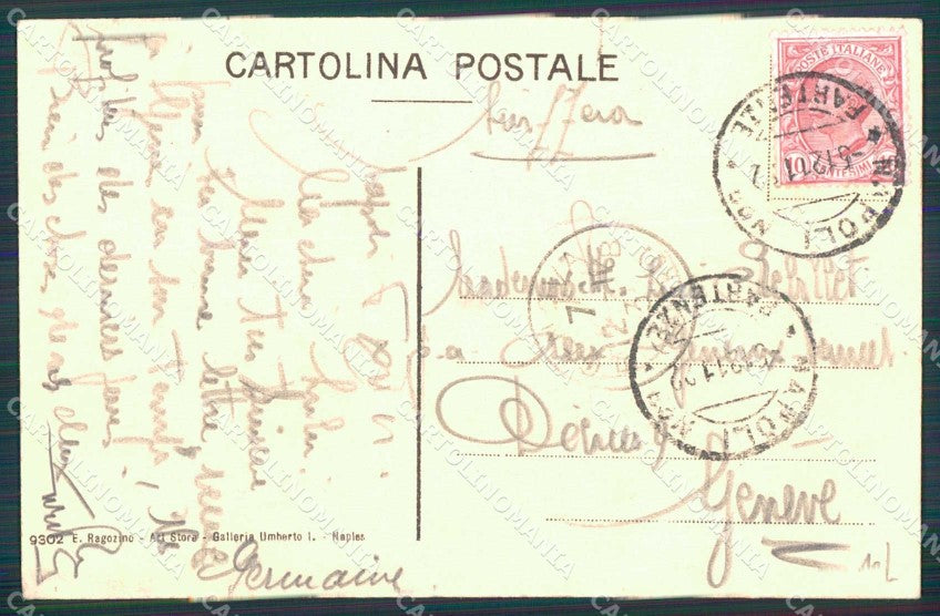 Napoli Città Gradoni Chiaia Ragozino 9302 cartolina MX5962 – retro