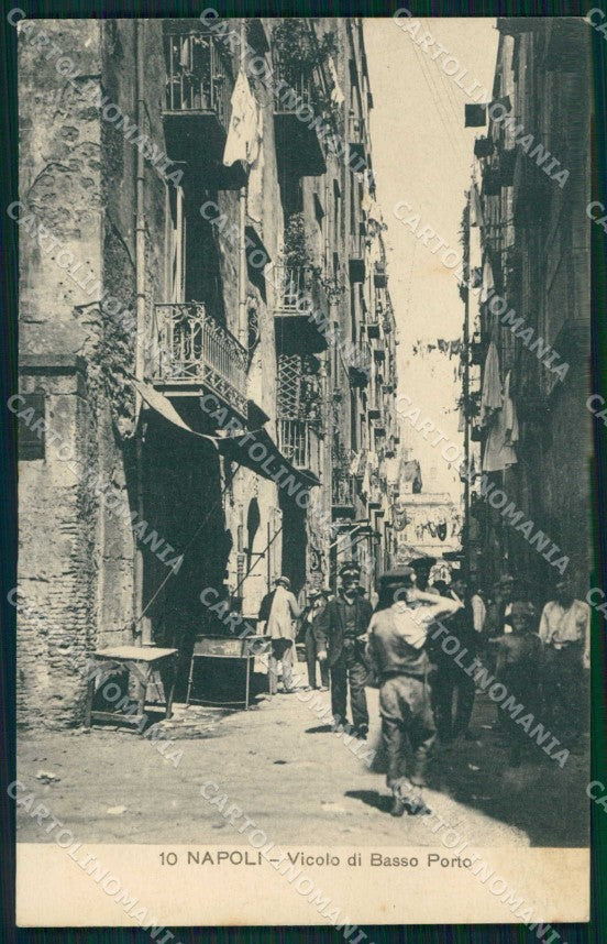 Napoli Città Vicolo Basso Porto Ragozino 10 cartolina MX5963 – fronte