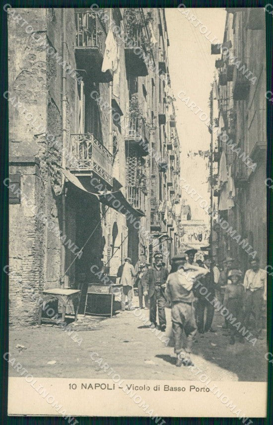Napoli Città Vicolo Basso Porto Ragozino 10 cartolina MX5967 – fronte