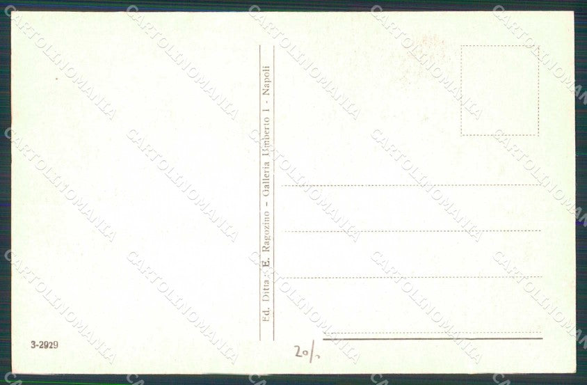 Napoli Città Via Basso Porto Ragozino 3 2929 cartolina MX5974 – retro