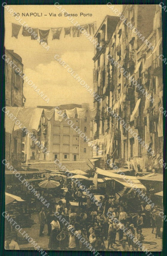 Napoli Città Via Basso Porto Ragozino 50 cartolina MX5978 – fronte