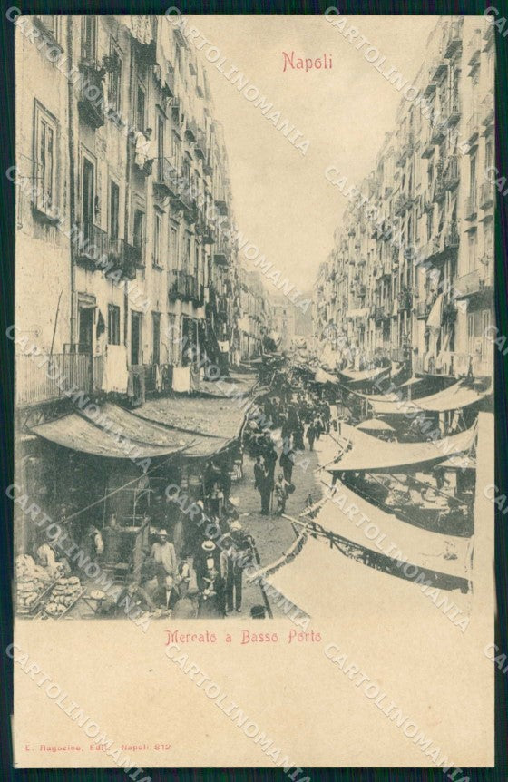 Napoli Città Mercato Basso Porto Ragozino 812 cartolina MX5987 – fronte
