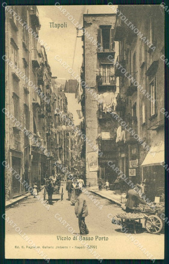 Napoli Città Vicolo Basso Porto Ragozino 22991 cartolina MX5988 – fronte