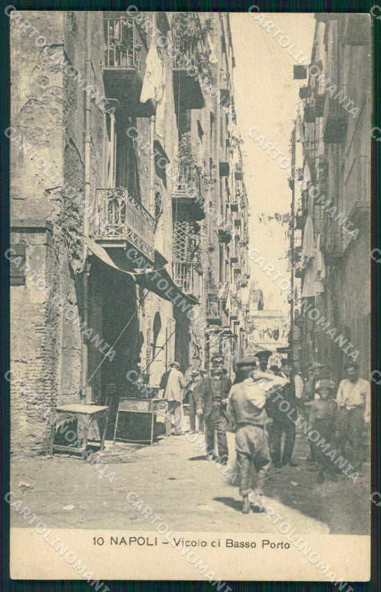 Napoli Città Vicolo Basso Porto Ragozino 10 cartolina MX5989 – fronte