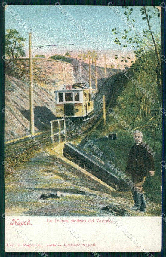 Napoli Città Ferrovia Elettrica Vesuvio Ragozino 3534 cartolina MX5990 – fronte