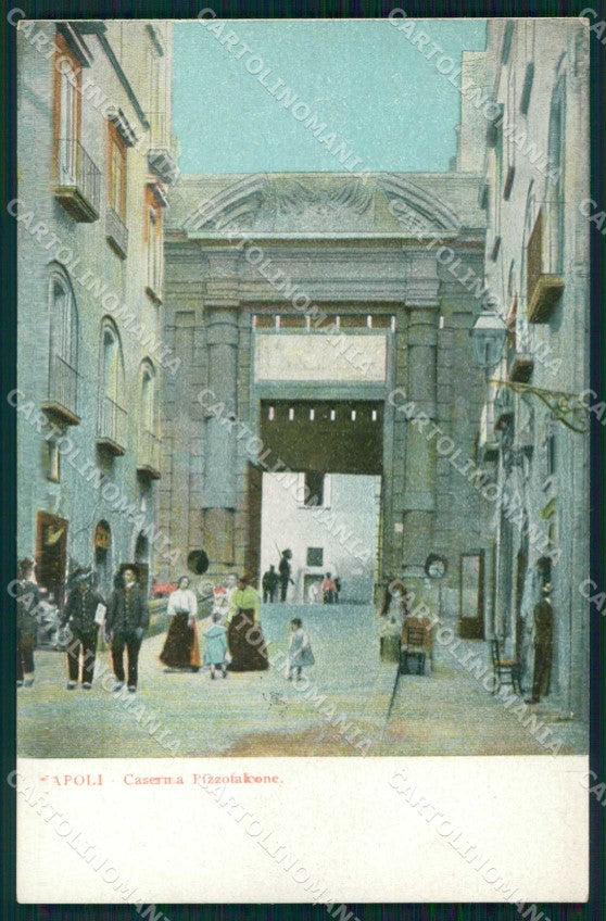 Napoli Città Caserma Pizzofalcone Militari Bersaglieri cartolina MX5992 – fronte