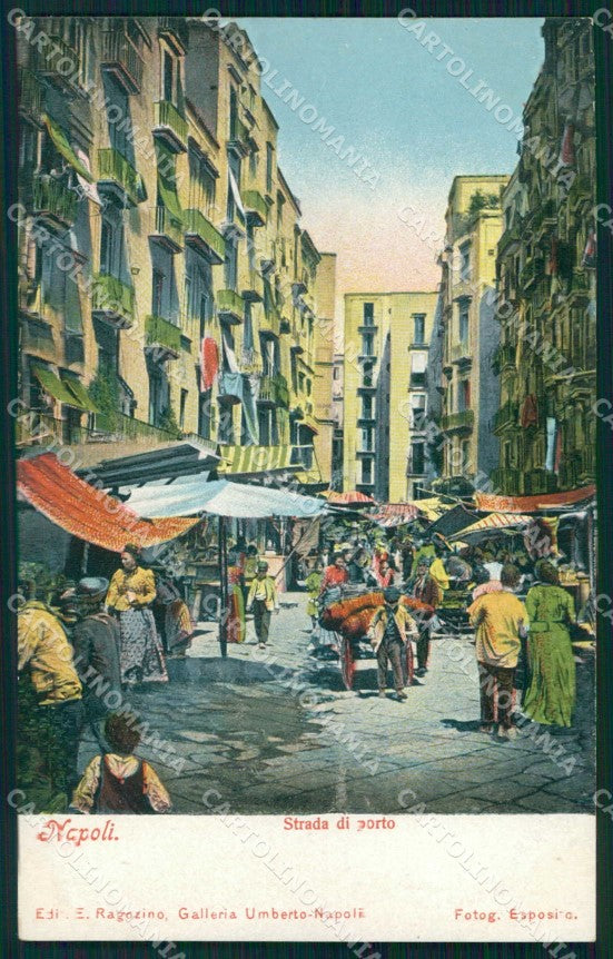 Napoli Città Strada Porto Ragozino 2844 cartolina MX5995 – fronte