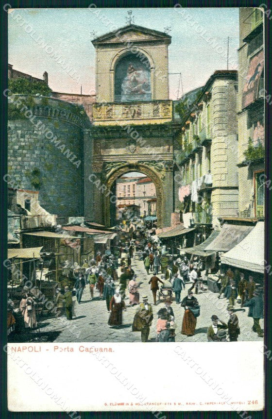Napoli Città Porta Capuana Mercato cartolina MX5997 – fronte
