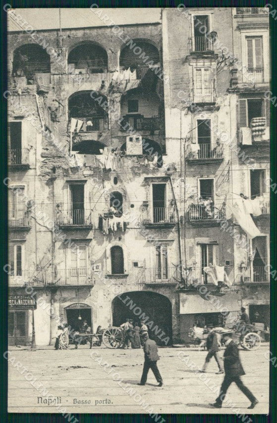 Napoli Città Basso Porto Brunner 8500 cartolina MX6008 – fronte
