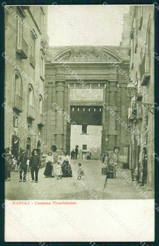 Napoli Città Caserma Pizzofalcone Militari Bersaglieri cartolina MX6011 – fronte