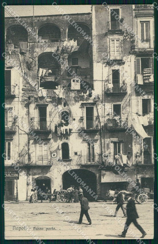 Napoli Città Basso Porto Brunner 8500 cartolina MX6015 – fronte