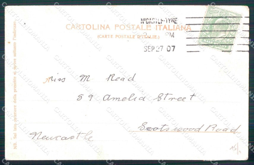 Napoli Città Gradoni Chiaia cartolina MX6020 – retro