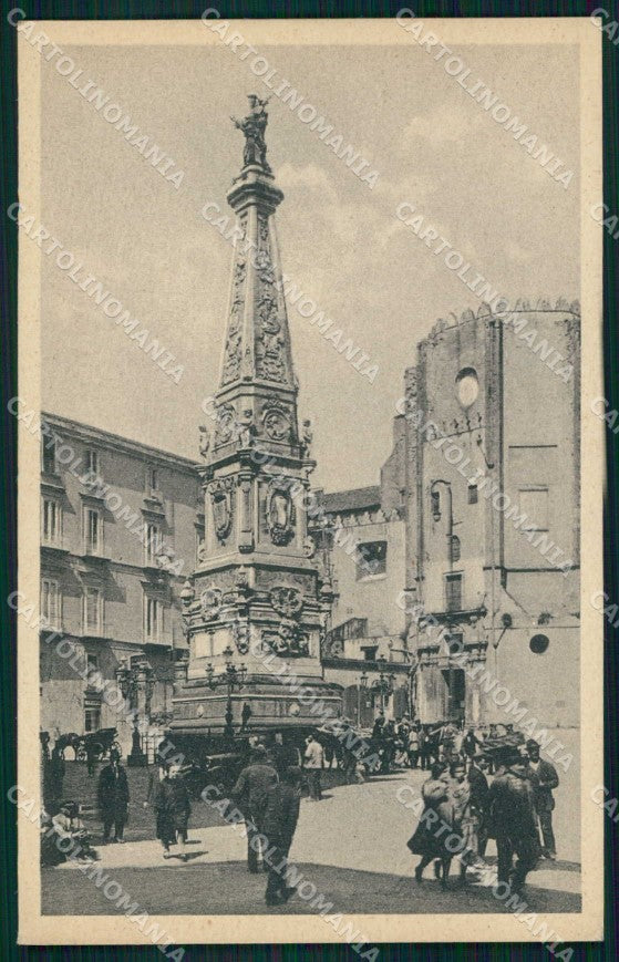 Napoli Città Basilica San Domenico Maggiore Guglia cartolina MX6022 – fronte