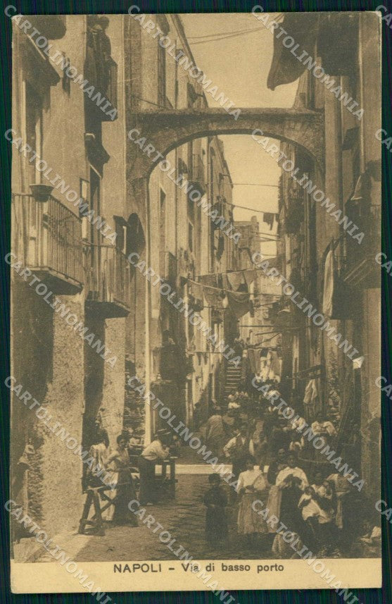 Napoli Città Via Basso Porto Ragozino 30689 cartolina MX6027 – fronte