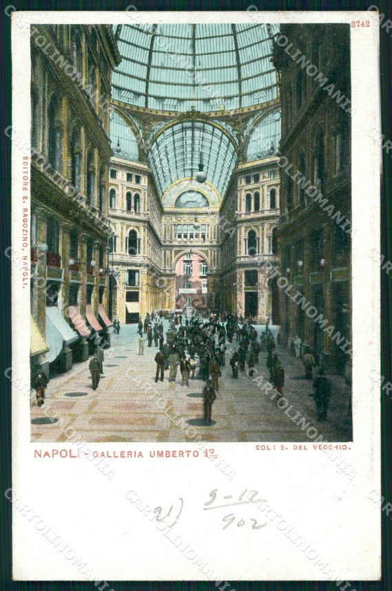Napoli Città Galleria Umberto I Ragozino 3742 cartolina MX6028 – fronte