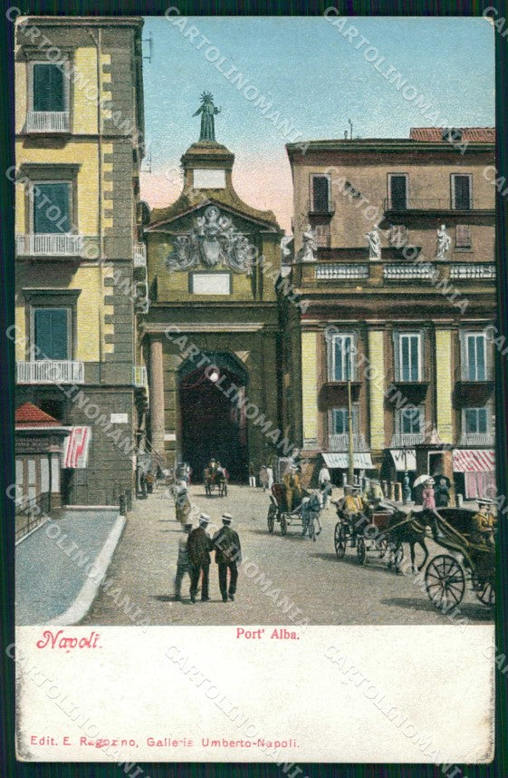 Napoli Città Port Alba Ragozino 3411 cartolina MX6033 – fronte