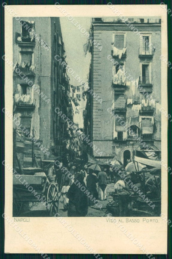 Napoli Città Vico Basso Porto cartolina MX6036 – fronte