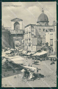 Napoli Città Porta Capuana Mercato Brunner 8139 PIEGHINA cartolina MX6037 – fronte