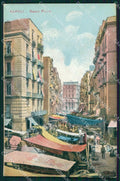 Napoli Città Vico Basso Porto Mercato cartolina MX6044 – fronte