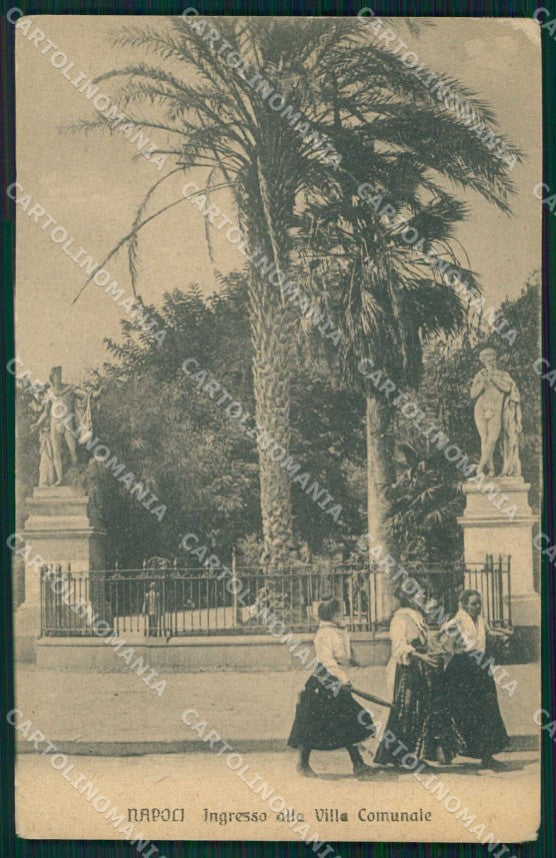 Napoli Città Ingresso Villa Comunale Ragozino 5169 cartolina MX6046 – fronte