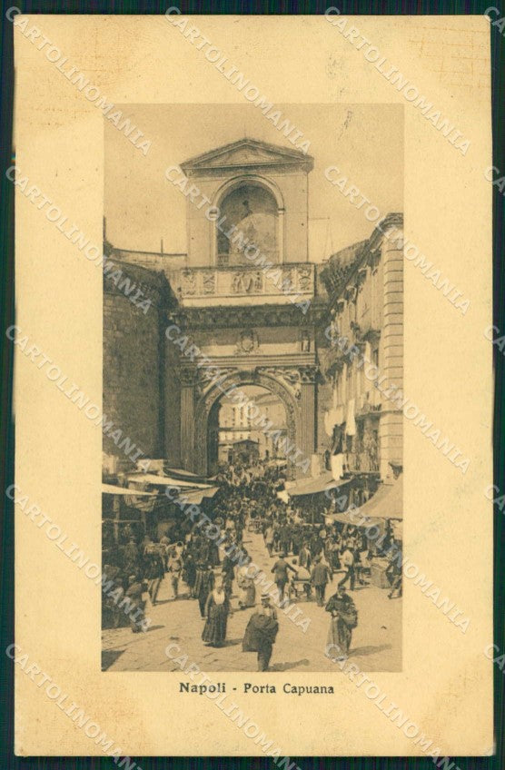 Napoli Città Porta Capuana Alterocca 1962 cartolina MX6050 – fronte