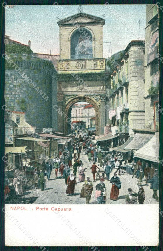 Napoli Città Porta Capuana cartolina MX6052 – fronte