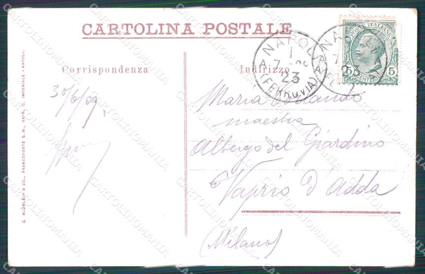 Napoli Città Porta Capuana cartolina MX6052 – retro