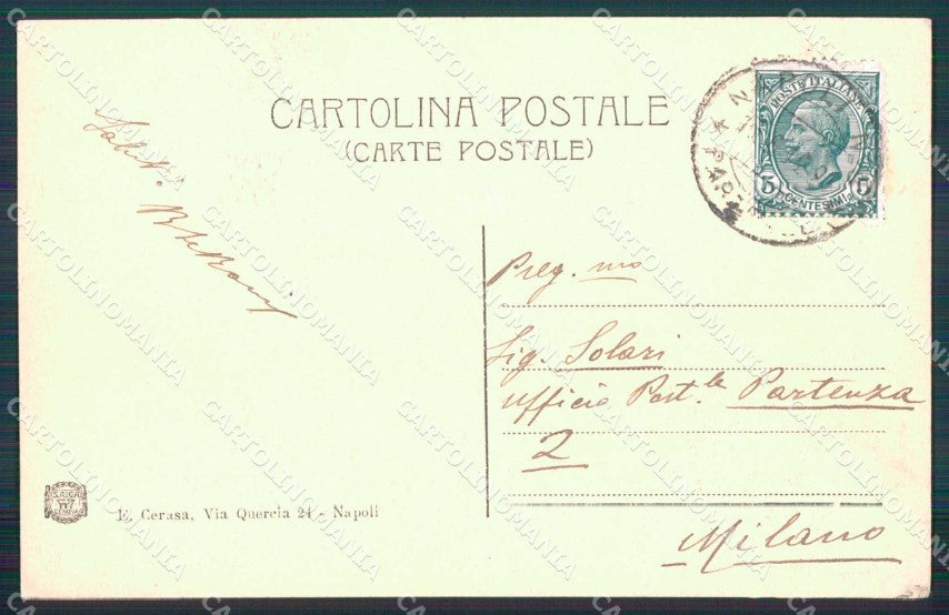 Napoli Città Strada Roma Toledo cartolina MX6063 – retro