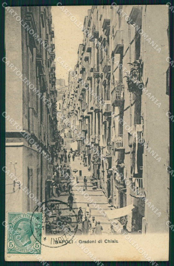 Napoli Città Gradoni Chiaia cartolina MX6064 – fronte