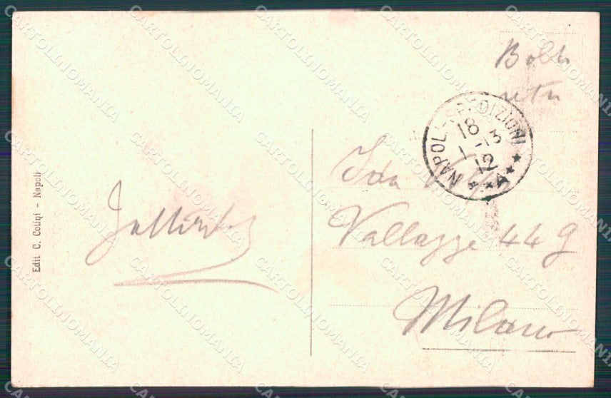 Napoli Città Gradoni Chiaia cartolina MX6064 – retro