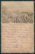 Napoli Città Ricordo di Veduta Generale Vesuvio 1899 Foto cartolina MX6068 – fronte