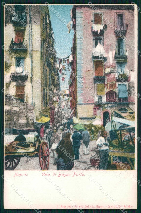 Napoli Città Vico Basso Porto Ragozino cartolina MX6072 – fronte
