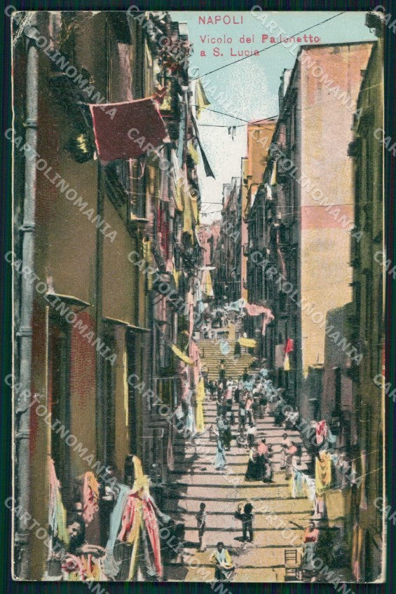 Napoli Città Pallonetto Santa Lucia cartolina MX6073 – fronte