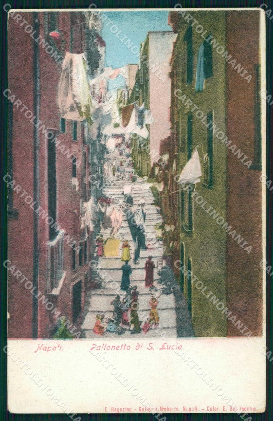 Napoli Città Pallonetto Santa Lucia Ragozino cartolina MX6074 – fronte
