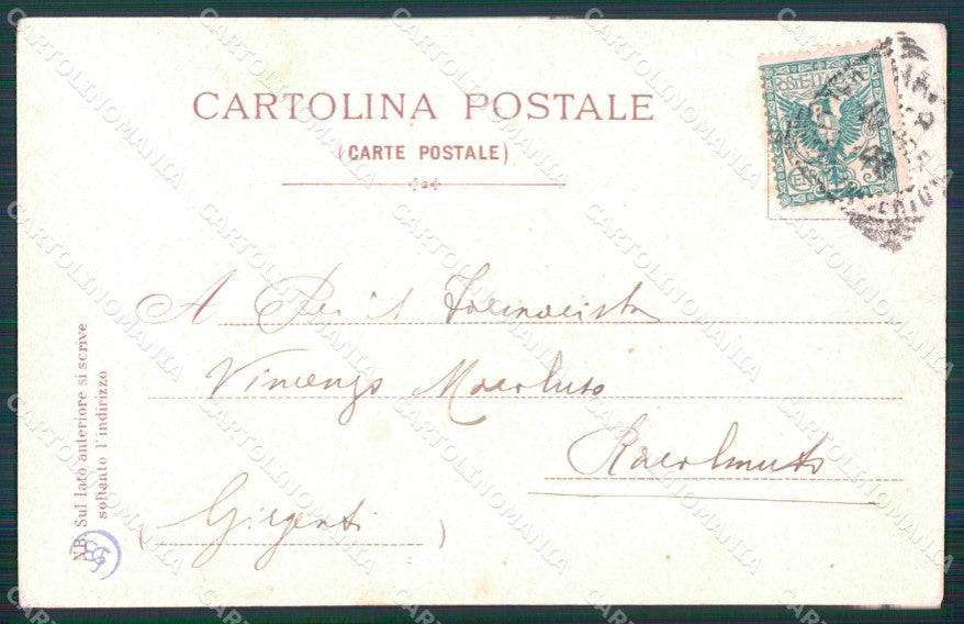 Napoli Città Basso Porto Mercato Ragozino cartolina MX6082 – retro