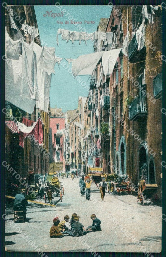 Napoli Città Via Basso Porto Ragozino 4530 cartolina MX6083 – fronte