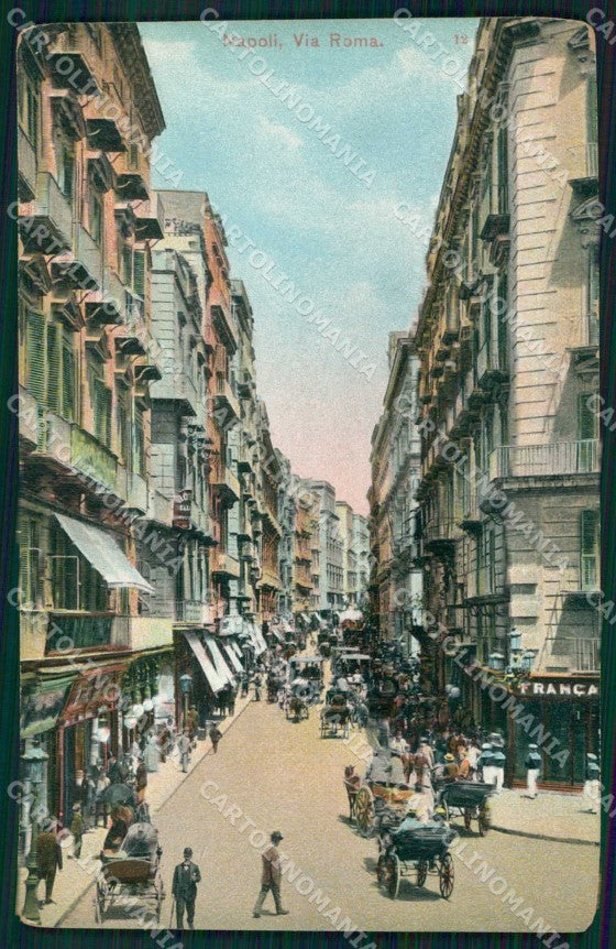 Napoli Città Via Roma cartolina MX6085 – fronte