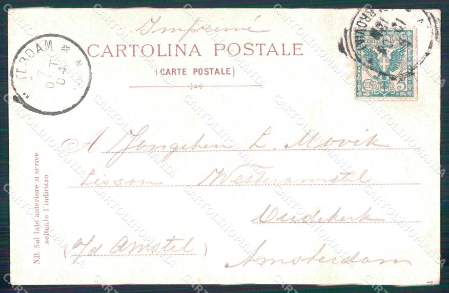 Napoli Città Vico Basso Porto Ragozino cartolina MX6089 – retro