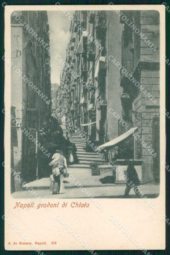 Napoli Città Gradoni Chiaia cartolina MX6100 – fronte