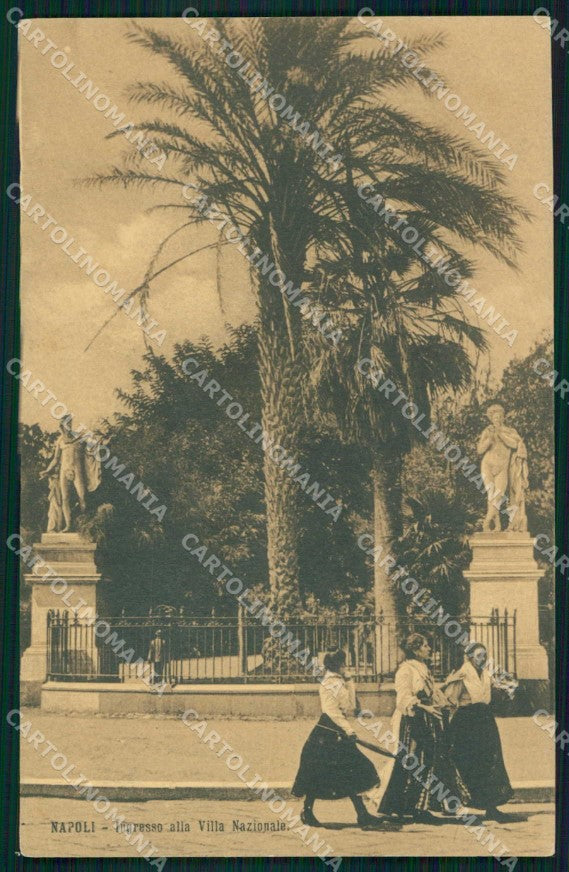 Napoli Città Ingresso Villa Nazionale Ragozino 37 cartolina MX6104 – fronte