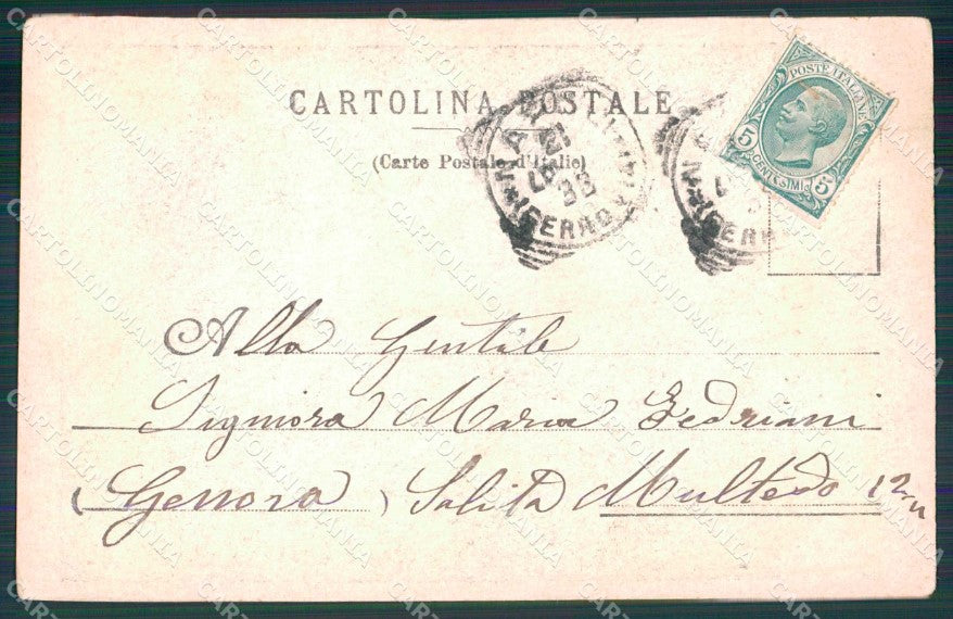 Napoli Città Strada per Camaldoli cartolina MX6105 – retro