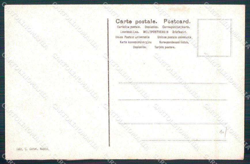 Napoli Città Porta Capuana cartolina MX6108 – retro