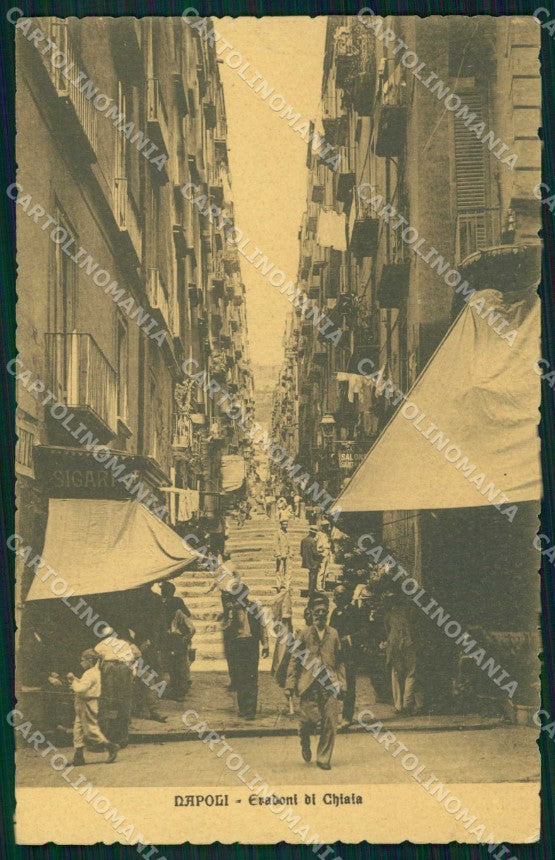 Napoli Città Gradoni Chiaia cartolina MX6110 – fronte