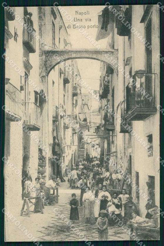 Napoli Città Via Basso Porto Ragozino cartolina MX6123 – fronte
